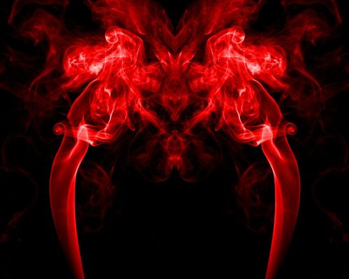 red smoke abstract
