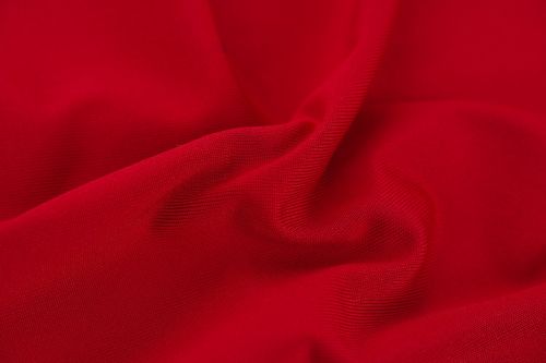 red fabric textile