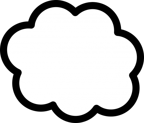thought cloud shapes