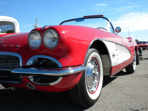 red corvette chevrolet