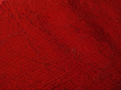 red fabric textile