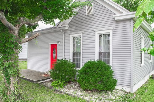 red  door  gray