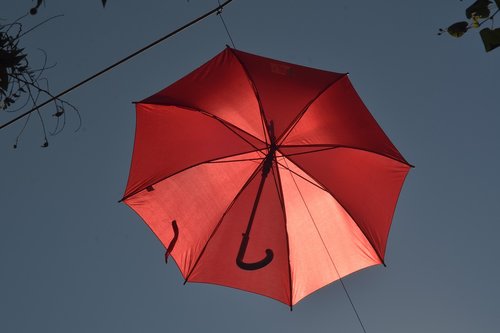 red  umbrella  heaven