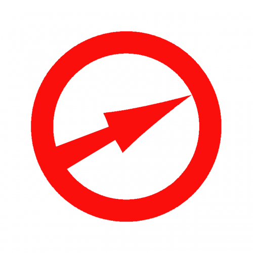 red arrow circle