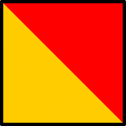 red flag yellow