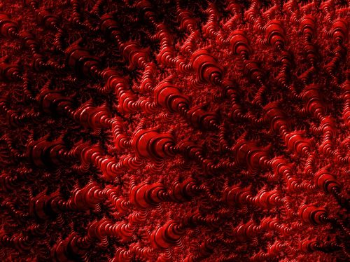 red abstract fractal