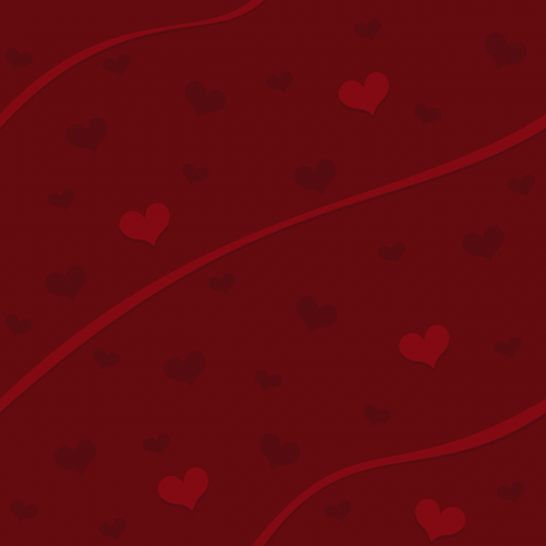 red background hearts