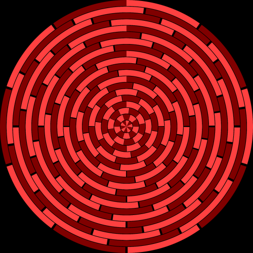 red pink circle