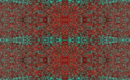 Red And Green Mosaic Pattern