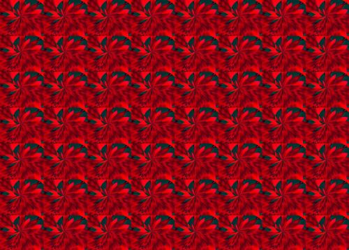 Red And Green Whirly Pattern