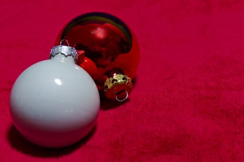 Red And White Christmas Ornaments