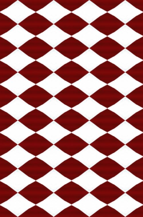 Red And White Diamond Pattern