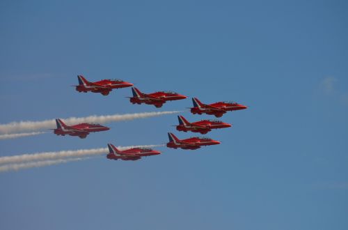 red arows aircraft afterwards