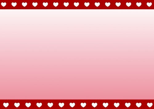 red background hearts valentine