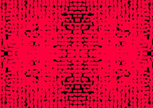 Red Background With Black Pattern
