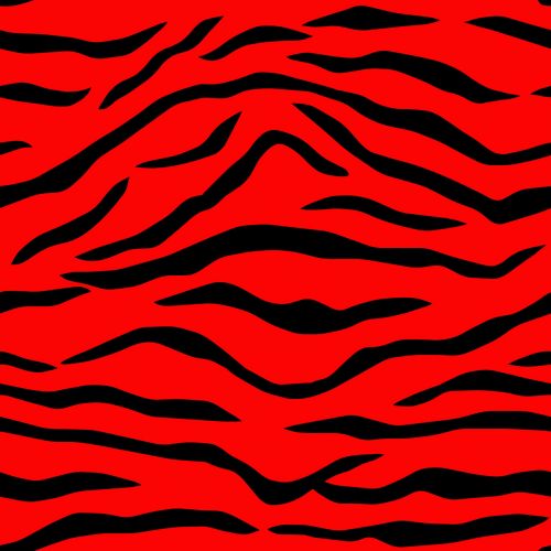 Red Black Seamless Tiger Stripes