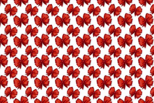 Red Bows Backing Paper
