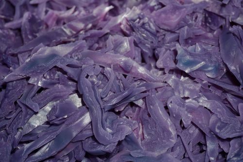 red cabbage herb raw food