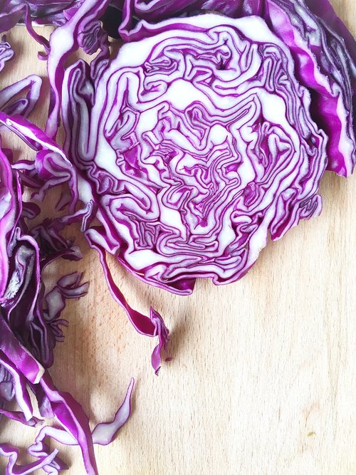 red cabbage  vegetable  diced cabbage