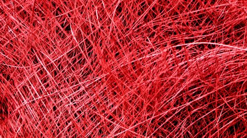 Red Colored Straw Background