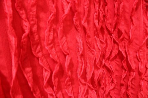 Red Curly Textile Background