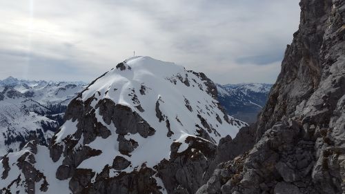 red flüh tannheimer mountains alpine