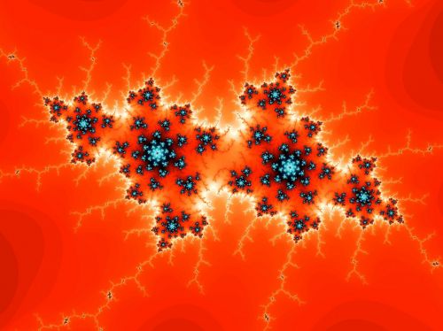 Red Fractal Background