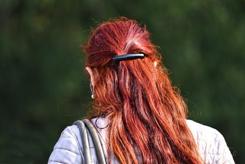 red hair  hair  long hair