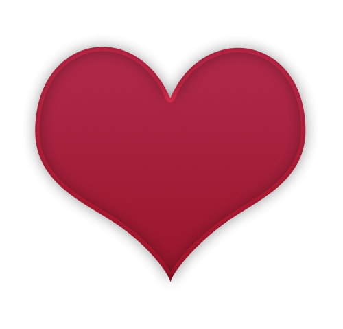 red heart heart saint valentine's day