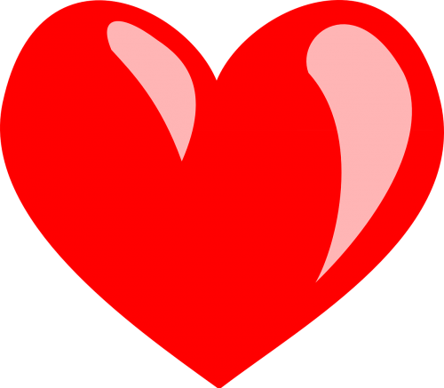 red heart valentine love