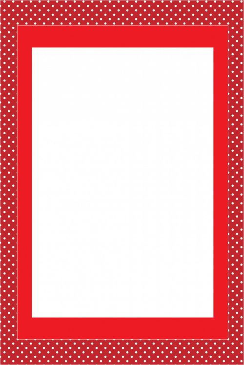 Red Invitation Card Frame