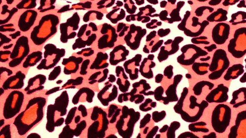 Red Leopard Skin Background