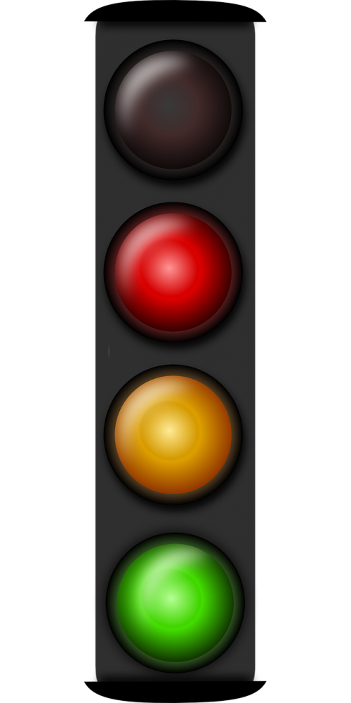 red-lights pattern road traffic