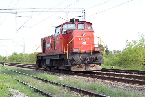 red locomotive railway engine