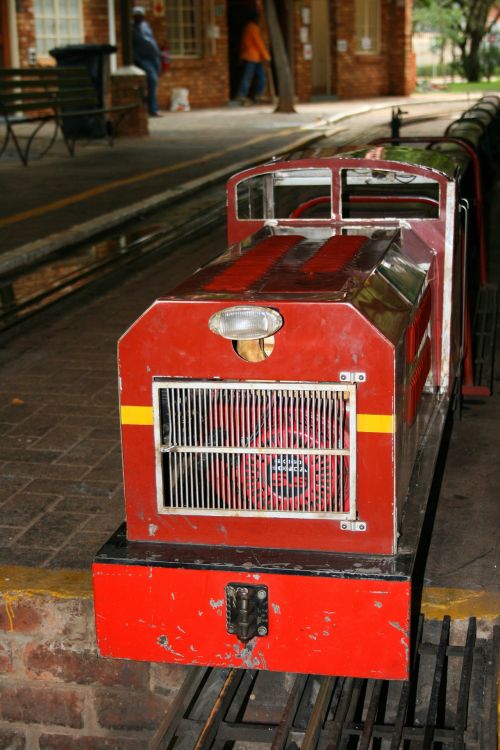 Red Model Train