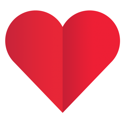 red paper heart valentine heart