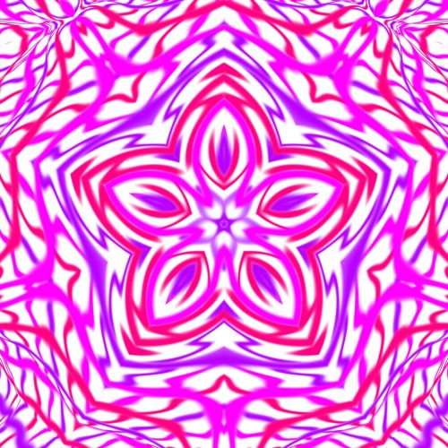 Red Pink And Purple Kaleidoscope