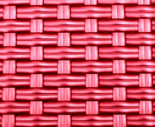 Red Pink Metallic Basket Pattern