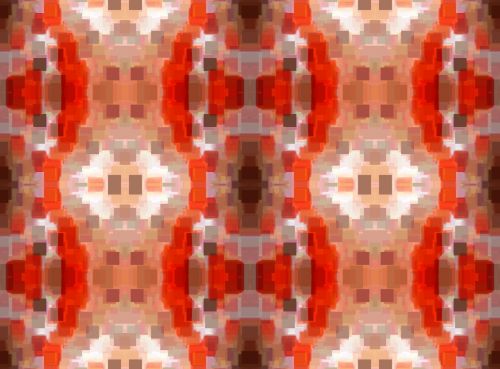 Red Pixelated Pattern