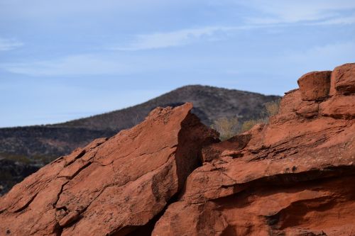 red rock desert sand stone