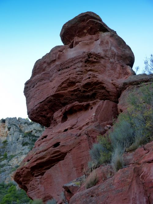 red rock sandstone erosion