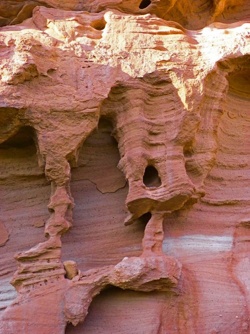red rocks red sandstone erosion texture