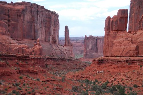 red rocks moab desert