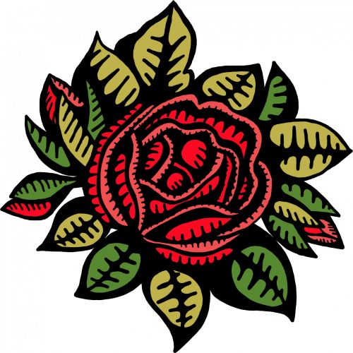 Red Rose Drawing