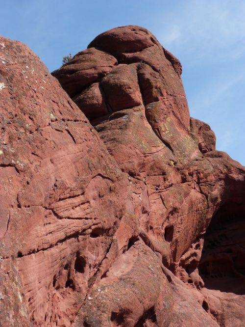 red sandstone rock mountain