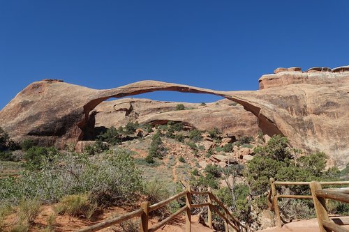 red sandstone  arch  utah