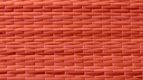 Red Straw Weave Background