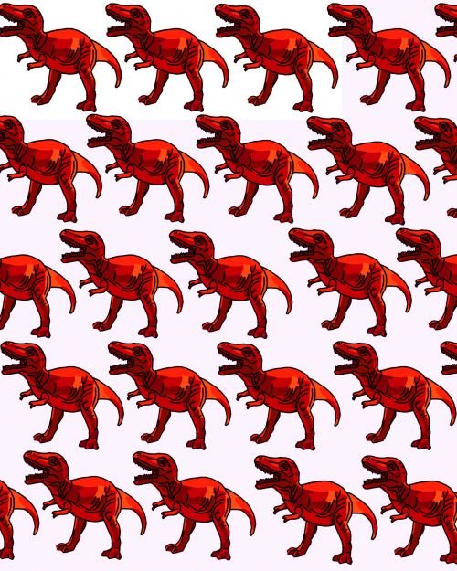 Red T-rex Background
