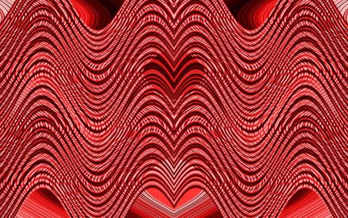 Red Wave Pattern