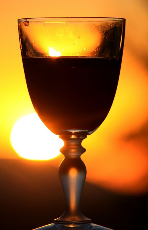 red wine glass wine